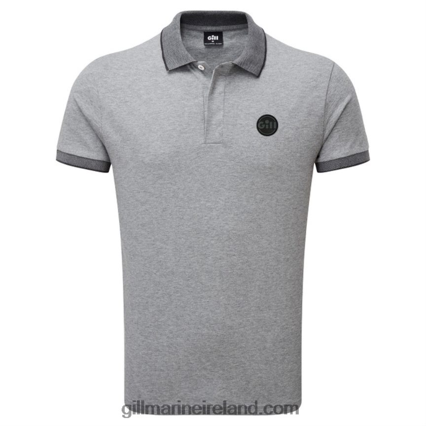 gill_marinelucca_polo_88888x352_grey_marl.jpg Gill MarineLucca Polo 88888X352 Grey Marl - Image 1
