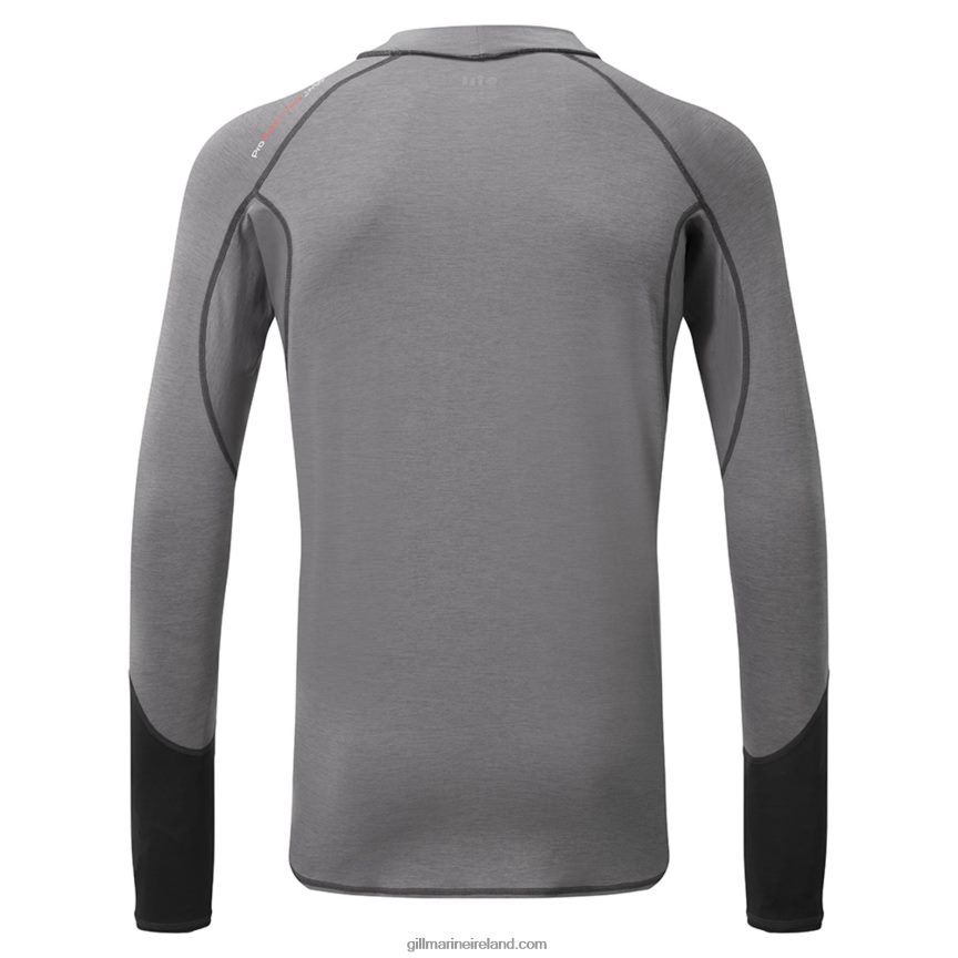 Gill MarineMen's Eco Pro Rash Vest - Long Sleeve 88888X142 Grey Melange - Image 3