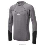 Gill MarineMen's Eco Pro Rash Vest - Long Sleeve 88888X142 Grey Melange - Image 4