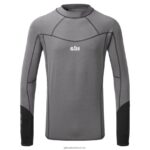 Gill MarineMen's Eco Pro Rash Vest Long Sleeve 88888X473 Grey Melange - Image 2