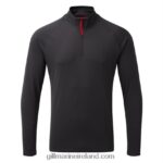 Gill MarineMen's UV Tec Long Sleeve Zip Tee 88888X553 Charcoal