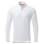 Gill MarineMen's UV Tec Long Sleeve Zip Tee 88888X556 White