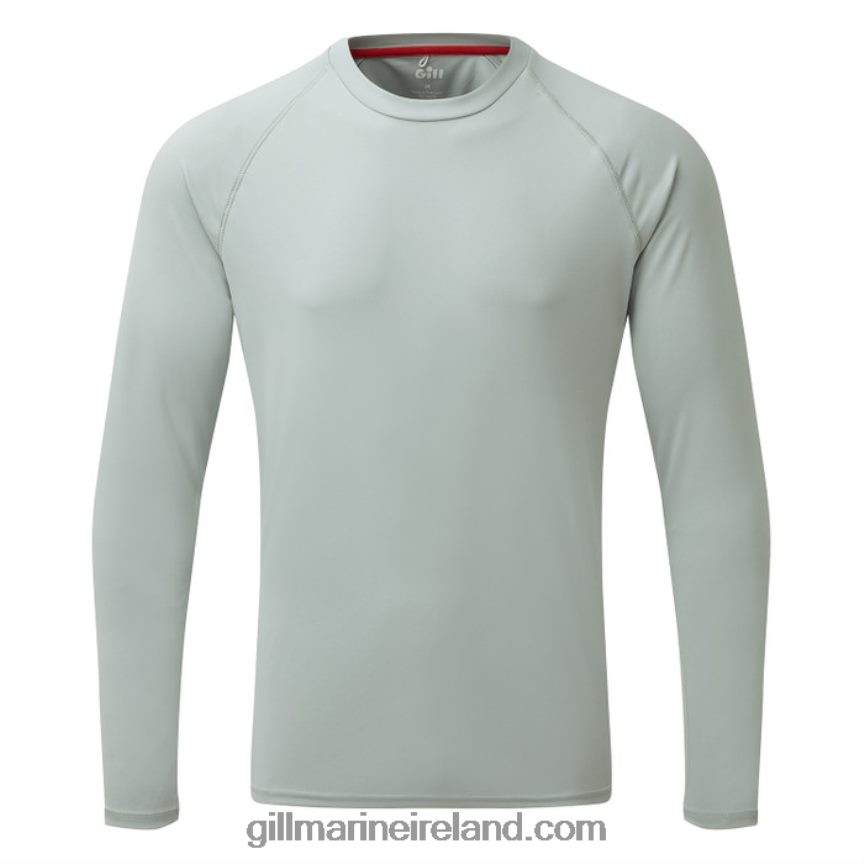 gill_marinemens_uv_tec_tee_long_sleeve_88888x131_medium_grey.jpg Gill MarineMen's UV Tec Tee - Long Sleeve 88888X131 Medium Grey - Image 1