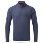 Gill MarineMen's UV Tec Zip Tee - Long Sleeve 88888X216 Ocean - Image 2