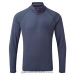 Gill MarineMen's UV Tec Zip Tee - Long Sleeve 88888X216 Ocean