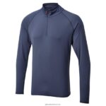 Gill MarineMen's UV Tec Zip Tee - Long Sleeve 88888X216 Ocean - Image 4