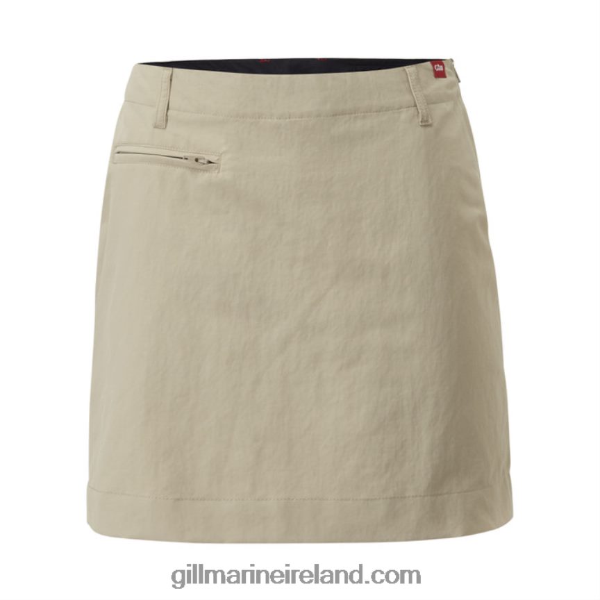 gill_marineuv_tec_skort_88888x225_khaki.jpg Gill MarineUV Tec Skort 88888X225 Khaki - Image 1
