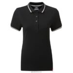 Gill MarineWomen's Crew Polo Shirt 88888X245 Black - Image 2