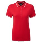Gill MarineWomen's Crew Polo Shirt 88888X247 Red - Image 2