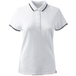Gill MarineWomen's Crew Polo Shirt 88888X248 White - Image 2