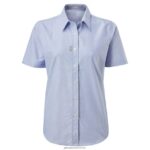 Gill MarineWomen's Oxford Shirt Short Sleeve 88888X296 Blue - Image 2