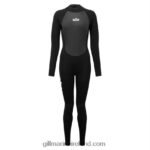 Gill MarineWomen's Pursuit Wetsuit 4/3mm Back Zip 88888X341 Black
