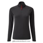 Gill MarineWomen's UV Tec Zip Tee - Long Sleeve 88888X204 Charcoal