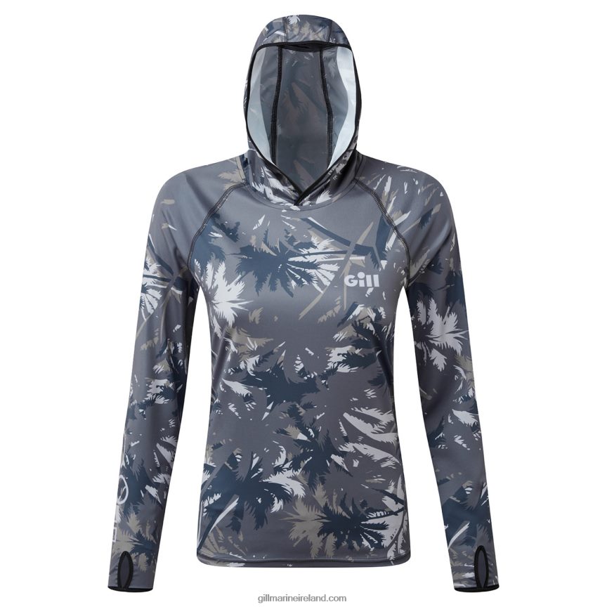 Gill MarineWomen's XPEL Tec Hoodie in Palm Print 88888X46 Palm Print - Image 4